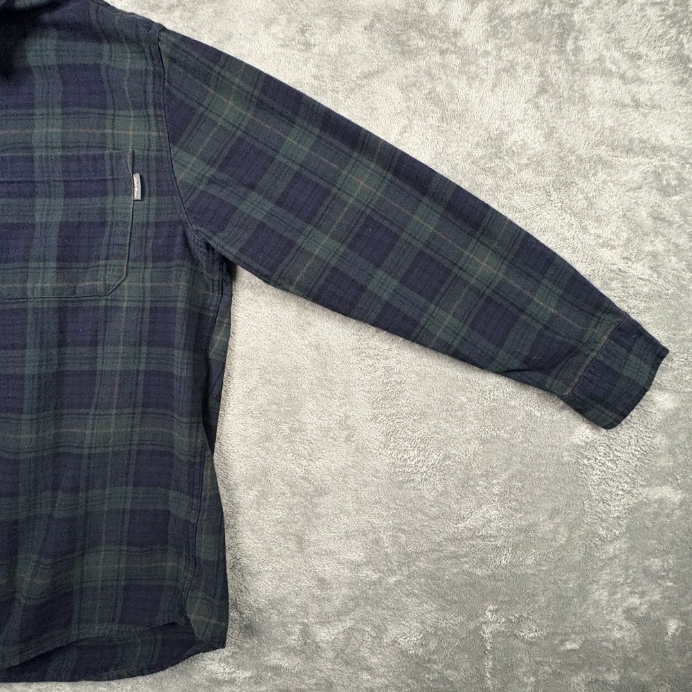 Eddie Bauer Men's L Flannel Plaid‎ LS Button Up Cotton Shirt SEE DESCRIPTION - Picture 10 of 16